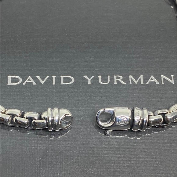 David Yurman 5mm Box Chain Men’s Silver Br… - Picture 3 of 7